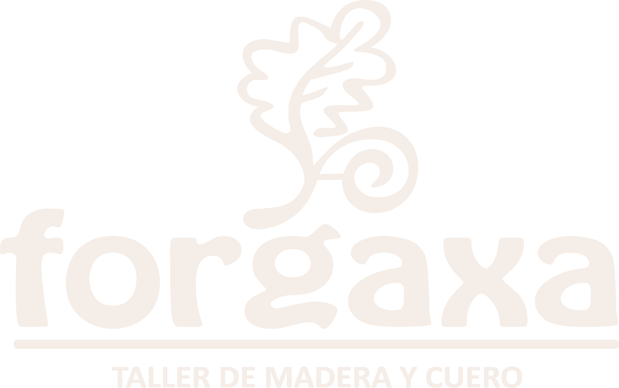 Logo Forgaxa versión blanco